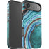 Turquoise Watercolor Geode iPhone 17 Air Impact Case
