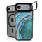 Turquoise Watercolor Geode iPhone 17 Air Kickstand Case