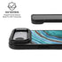 Turquoise Watercolor Geode iPhone 17 Air Kickstand Case