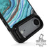 Turquoise Watercolor Geode iPhone 17 Air Kickstand Case