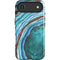 Turquoise Watercolor Geode iPhone 17 Air Magsafe Impact Case