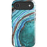 Turquoise Watercolor Geode iPhone 17 Air Magsafe Impact Case