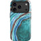 Turquoise Watercolor Geode iPhone 17 Pro Magsafe Impact Case