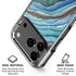 Turquoise Watercolor Geode iPhone 18 Pro Clear Case