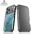 Turquoise Watercolor Geode iPhone 18 Pro Clear Case