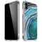 Turquoise Watercolor Geode iPhone X/XS Clear Case