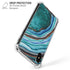 Turquoise Watercolor Geode iPhone X/XS Clear Case