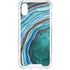 Turquoise Watercolor Geode iPhone XS Clear Case