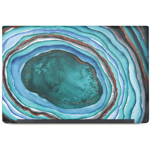 Turquoise Watercolor Geode Dell Latitude Skin