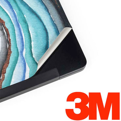 Turquoise Watercolor Geode Dell Latitude Skin