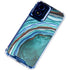 Turquoise Watercolor Geode Moto G 5G (2024) Clear Case