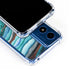 Turquoise Watercolor Geode Moto G 5G (2024) Clear Case