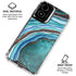 Turquoise Watercolor Geode Moto G Power 5G (2024) Clear Case