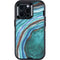 Turquoise Watercolor Geode Otterbox Defender iPhone Skin