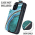 Turquoise Watercolor Geode Otterbox Defender iPhone Skin