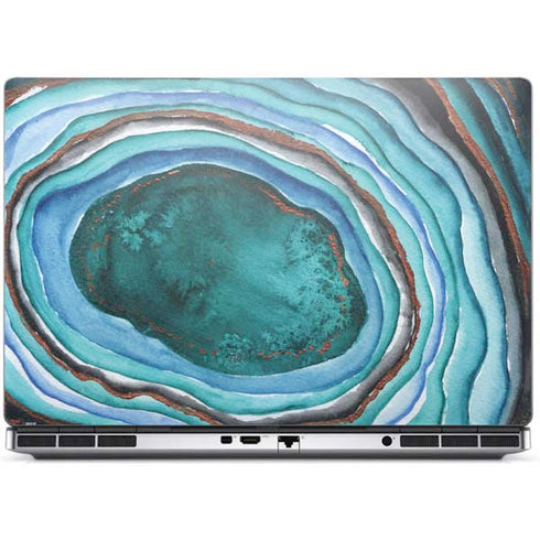 Turquoise Watercolor Geode Dell Precision Skin