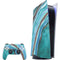 Turquoise Watercolor Geode PlayStation PS5 Skins