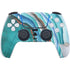 Turquoise Watercolor Geode PS5 Pro Bundle Skin