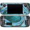 Turquoise Watercolor Geode Steam Deck Handheld Gaming Computer Skin