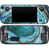 Turquoise Watercolor Geode Steam Deck Handheld Gaming Computer Skin