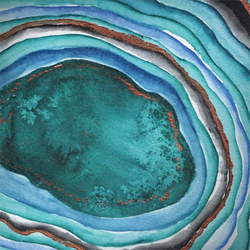 Turquoise Watercolor Geode Surface Book 2 15in Skin