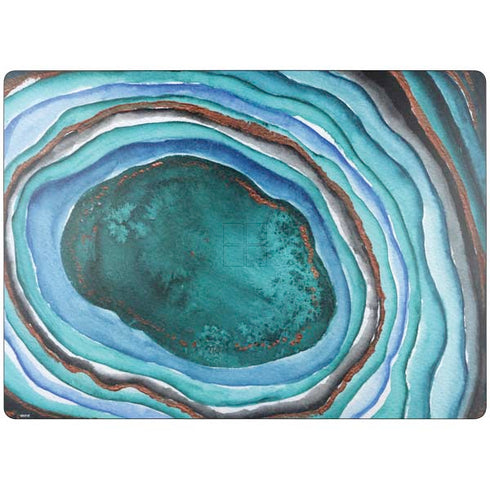 Turquoise Watercolor Geode Surface Laptop 7 13.8in Skin