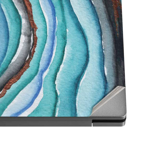 Turquoise Watercolor Geode Dell XPS Skin