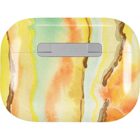 Tuscan Sun Watercolor Geode AirPods Skins