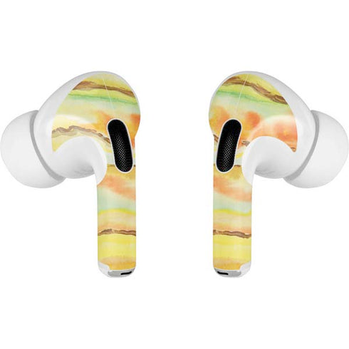 Tuscan Sun Watercolor Geode AirPods Skins