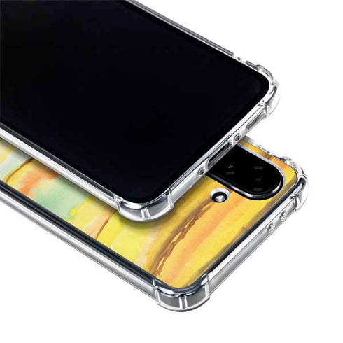 Tuscan Sun Watercolor Geode Galaxy A36 5G Clear Case