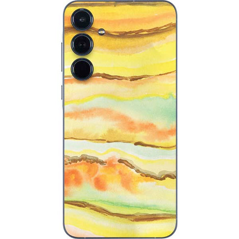 Tuscan Sun Watercolor Geode Galaxy A36 5G Skin