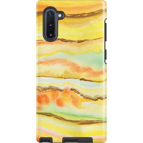 Tuscan Sun Watercolor Geode Galaxy Cases