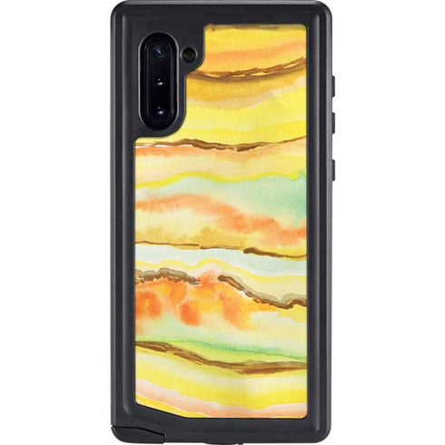 Tuscan Sun Watercolor Geode Galaxy Cases