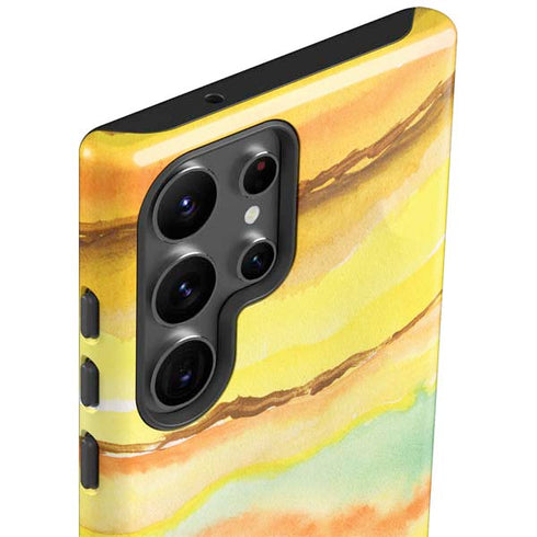 Tuscan Sun Watercolor Geode Galaxy S23 Ultra Pro Case