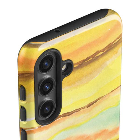 Tuscan Sun Watercolor Geode Galaxy S25 Impact Case