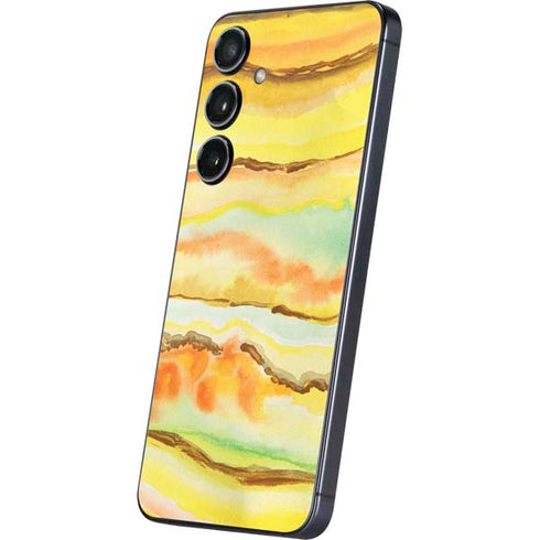 Tuscan Sun Watercolor Geode Galaxy S24 Skin