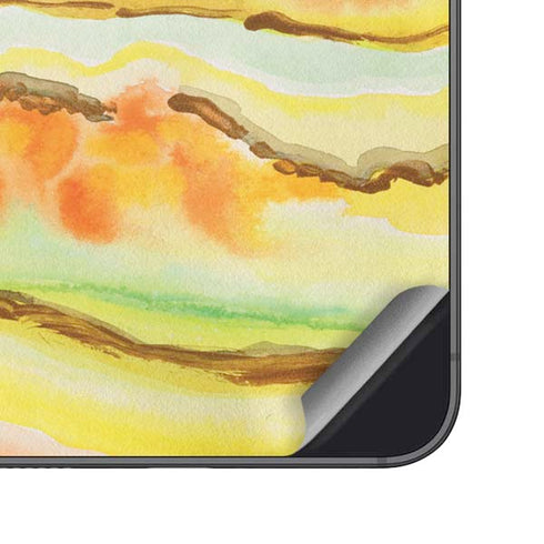 Tuscan Sun Watercolor Geode Galaxy S24 Skin