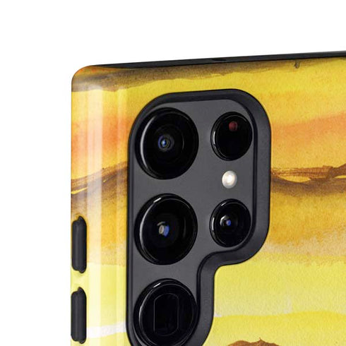 Tuscan Sun Watercolor Geode Galaxy S25 Ultra Impact Case