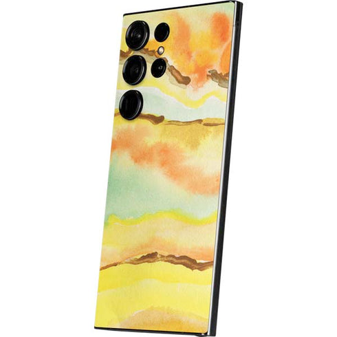 Tuscan Sun Watercolor Geode Galaxy S25 Ultra Skin