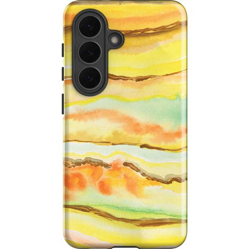 Tuscan Sun Watercolor Geode Galaxy S26 Impact Case