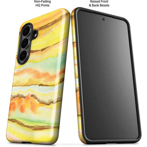 Tuscan Sun Watercolor Geode Galaxy S26 Impact Case