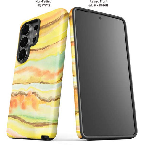 Tuscan Sun Watercolor Geode Galaxy S26 Ultra Impact Case