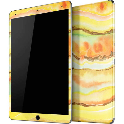 Tuscan Sun Watercolor Geode iPad Skins