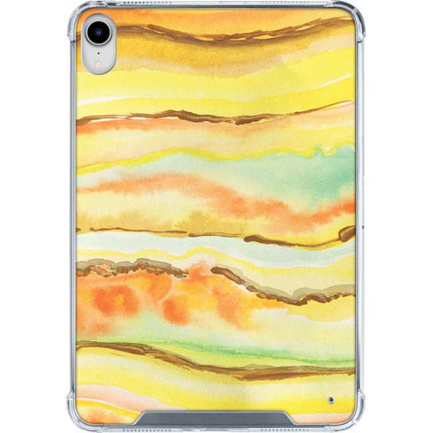 Tuscan Sun Watercolor Geode iPad 11th Gen (2025) Clear Case
