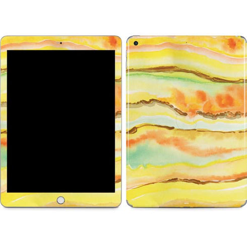 Tuscan Sun Watercolor Geode Apple iPad Skin