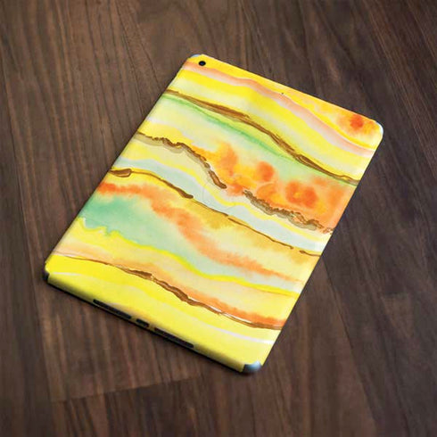 Tuscan Sun Watercolor Geode Apple iPad Skin