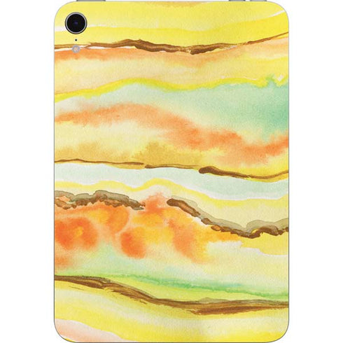 Tuscan Sun Watercolor Geode Apple iPad Mini Skin