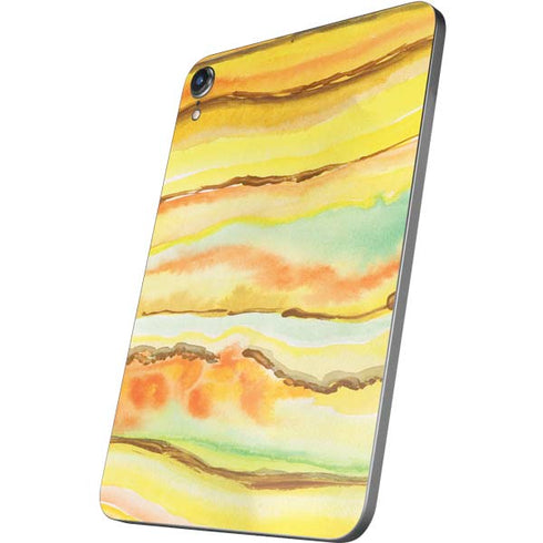 Tuscan Sun Watercolor Geode Apple iPad Mini Skin
