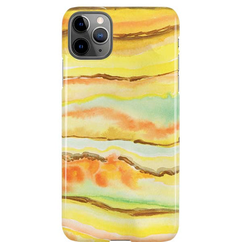 Tuscan Sun Watercolor Geode iPhone Cases