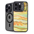 Tuscan Sun Watercolor Geode iPhone 13 Pro Kickstand Case